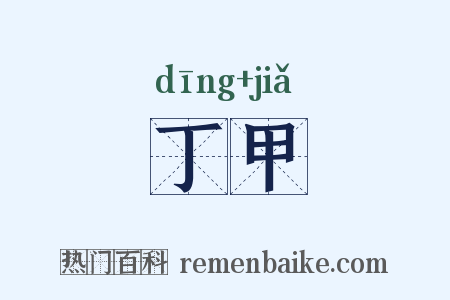 丁甲是什么意思的图片